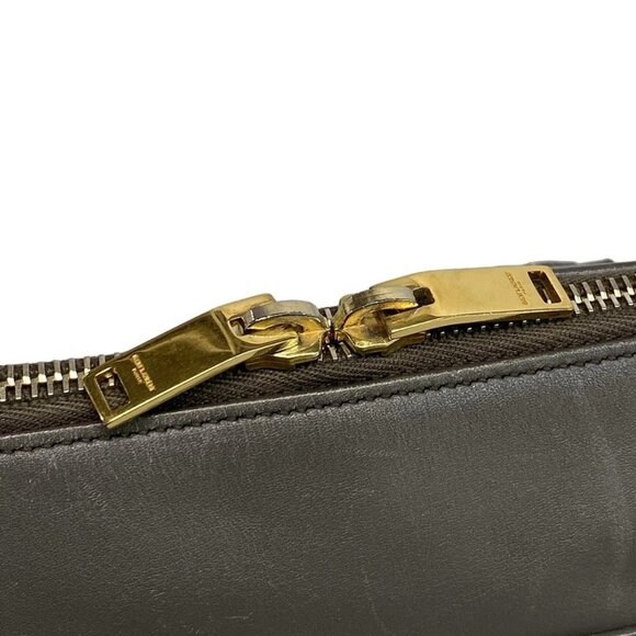 SAINT LAURENT PARIS Baby Duffle 400422 Gray Leather Handbag - Picture 12 of 15